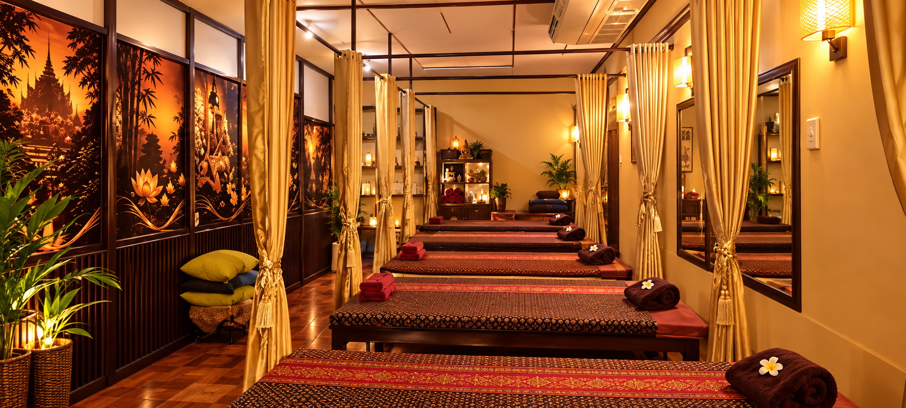 Massage room at DOW Thai Massages in Koh Chang